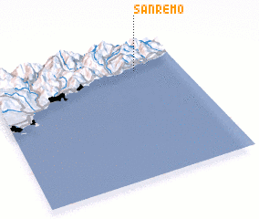 3d view of San Remo