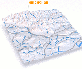 3d view of Mīram Shāh