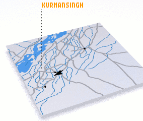 3d view of Kur Mān Singh