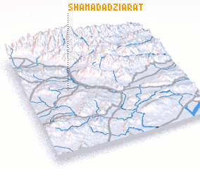 3d view of Shāmadād Ziārat