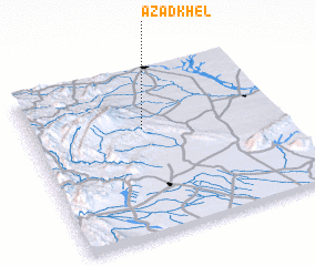 3d view of Azād Khel