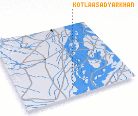 3d view of Kotla Asad Yār Khān