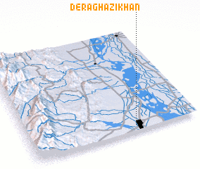 3d view of Dera Ghāzi Khān