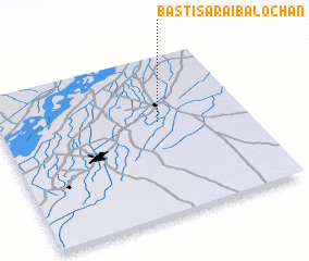 3d view of Basti Sarāi Balochān