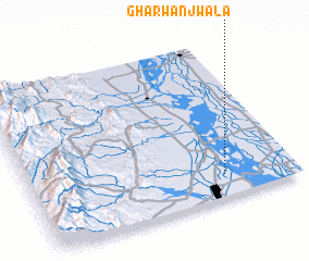 3d view of Gharwanjwāla