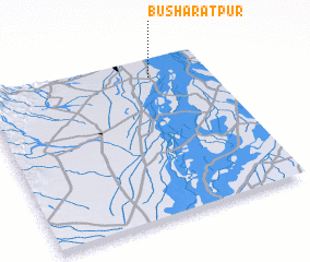 3d view of Bushāratpur