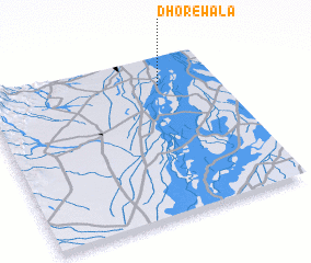 3d view of Dhorewāla