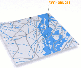 3d view of Sechānwāli