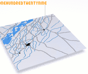 3d view of Chak One Hundred Twenty-nine