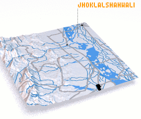 3d view of Jhok Lāl Shāhwāli