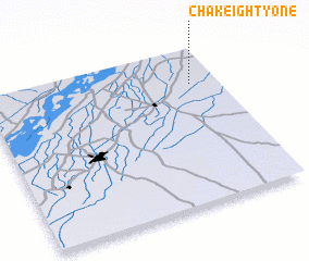 3d view of Chak Eighty-one