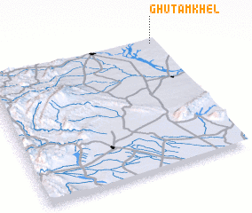 3d view of Ghutām Khel