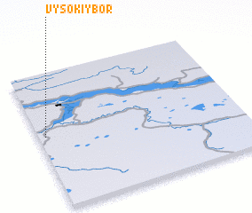 3d view of Vysokiy Bor