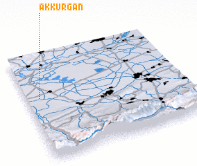 3d view of Akkurgan