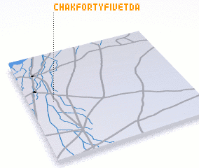 3d view of Chak Forty-five TDA