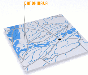 3d view of Dandhī Wāla