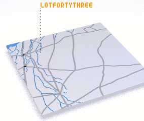 3d view of Lot Forty-three