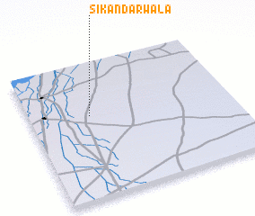 3d view of Sikandarwāla