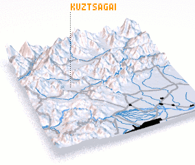 3d view of Kūz Tsagai