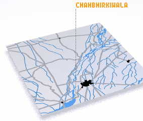 3d view of Chāh Bhirkīwāla