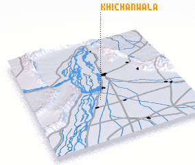 3d view of Khichānwāla