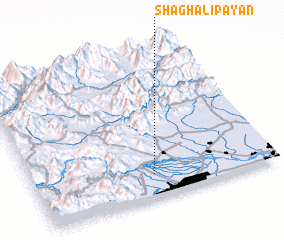 3d view of Shaghāli Pāyān