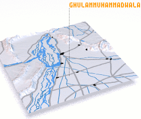 3d view of Ghulām Muhammadwāla