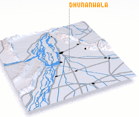 3d view of Dhunānwāla