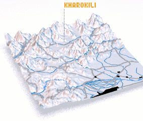 3d view of Khāro Kili