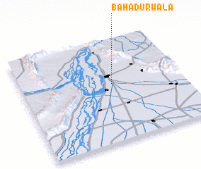 3d view of Bahādurwāla