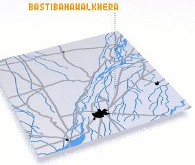 3d view of Basti Bahāwal Khera