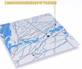 3d view of Chak One Hundred Fifteen DB