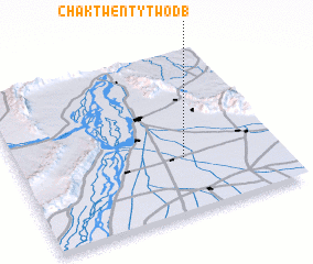 3d view of Chak Twenty-two DB