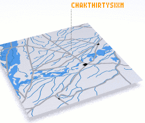 3d view of Chak Thirty-six M