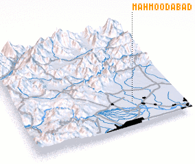 3d view of Mahmoodābād