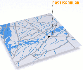 3d view of Basti Sānwlān