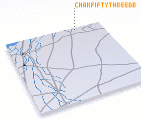 3d view of Chak Fifty-three DB