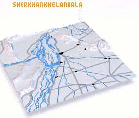 3d view of Sher Khān Khelānwāla