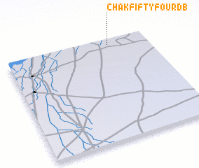 3d view of Chak Fifty-four DB