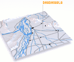 3d view of Dhadhiwāla