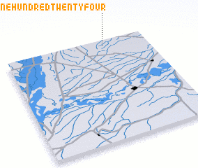3d view of Chak One Hundred Twenty-four