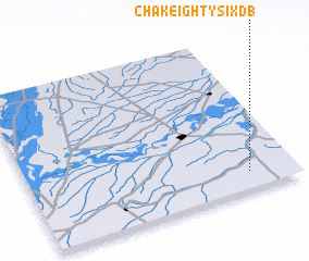 3d view of Chak Eighty-six D B