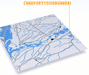 3d view of Chak Forty-six D B Gharbi