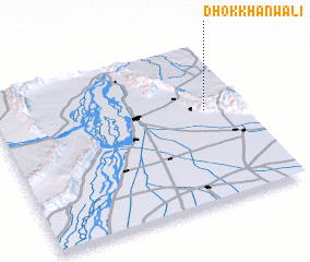 3d view of Dhok Khānwāli