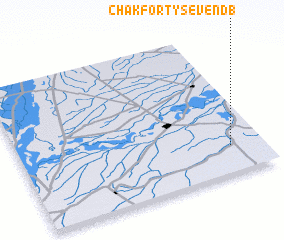 3d view of Chak Forty-seven D B