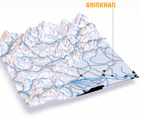 3d view of Amīn Khān