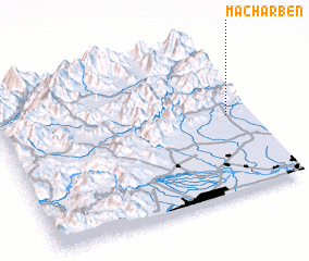 3d view of Machar Ben