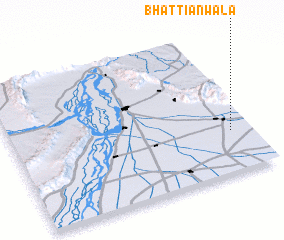 3d view of Bhattiānwāla