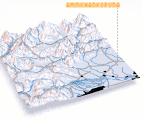 3d view of Amīn Khān Korūna