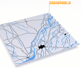 3d view of Gādiānwāla